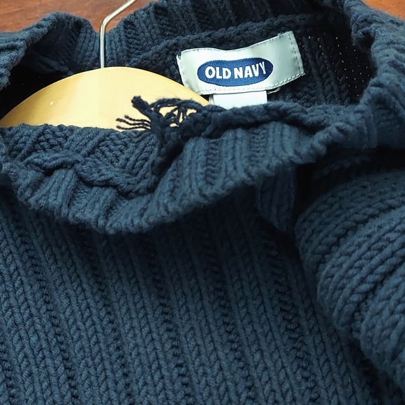 Old Navy Y2K Sweater Ribbed Varsity Striped Mens XXL Preppy Grandpacore Casual - Picture 9 of 14